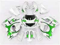 Motorcycle Fairings Kit - 1996-2000 Suzuki GSXR 600 750 SRAD Green Tribal Fairings | NSS9600-23