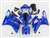 Motorcycle Fairings Kit - 2000-2001 Yamaha YZF R1 Ghost Flame Blue Fairings | NY10001-18