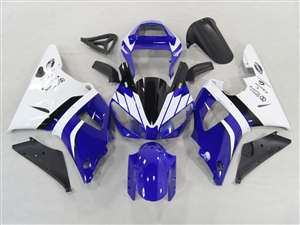 Motorcycle Fairings Kit - 2000-2001 Yamaha YZF R1 Blue/White Fairings | NY10001-20