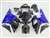 Motorcycle Fairings Kit - Electric Blue Flames 2000-2001 Yamaha YZF R1 Motorcycle Fairings | NY10001-27