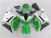 Motorcycle Fairings Kit - 2000-2001 Yamaha YZF R1 Green/White Fairings | NY10001-4