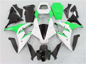 Motorcycle Fairings Kit - 2002-2003 Yamaha YZF R1 White/Green Fairings | NY10203-5