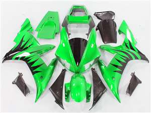 Motorcycle Fairings Kit - 2002-2003 Yamaha YZF R1 Metallic Blast Green Fairings | NY10203-7