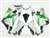 Motorcycle Fairings Kit - 2004-2006 Yamaha YZF R1 Metallic Green/White Fairings | NY10406-31