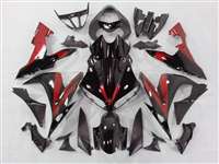 Motorcycle Fairings Kit - 2004-2006 Yamaha YZF R1 Black/Red Accents Fairings | NY10406-39