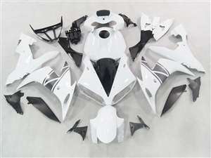 Motorcycle Fairings Kit - 2004-2006 Yamaha YZF R1 White/Silver Fairings | NY10406-7