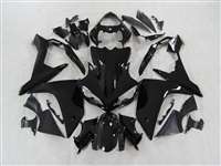 Motorcycle Fairings Kit - 2007-2008 Yamaha YZF R1 Gloss Black Fairings | NY10708-18