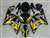 Motorcycle Fairings Kit - 1998-1999 Yamaha YZF R1 Black yellow Silver Fairings | NY19899-13