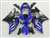 Motorcycle Fairings Kit - 1998-1999 Yamaha YZF R1 Blue/Black Fairings | NY19899-18