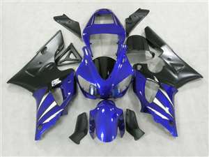 Motorcycle Fairings Kit - 1998-1999 Yamaha YZF R1 Blue/Black Fairings | NY19899-18