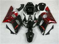 Motorcycle Fairings Kit - 1998-1999 Yamaha YZF R1 Red Flame Fairings | NY19899-9