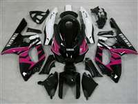 Motorcycle Fairings Kit - 1997-2007 Yamaha YZF 600R Pink Black Fairings | NY69707-13