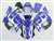 Motorcycle Fairings Kit - 1998-2002 Yamaha YZF R6 Blue/Silver Tribal Fairings | NY69802-39