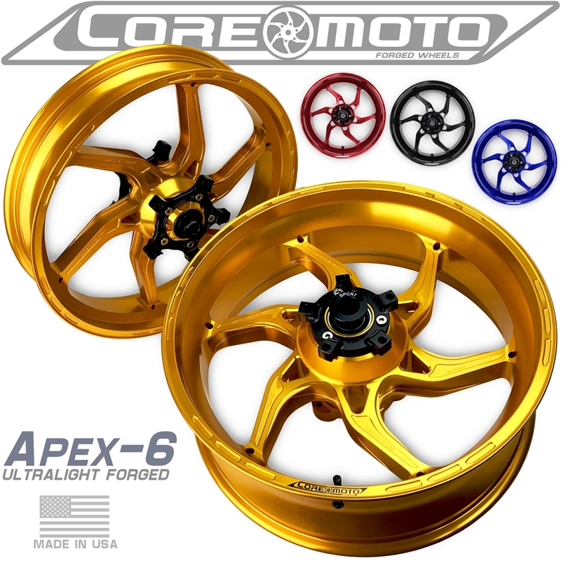 Kawasaki ZX6R / 636 2013-2020 Forged Core Moto Wheels Apex-6