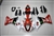 Motorcycle Fairings Kit - 2012-2014 Yamaha YZF R1 Red/White/Black Custom Fairings | R12141