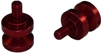 SWINGARM SPOOLS (2 PACK) Anodized Red Aluminum (Product code: SAS101R)