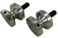 SWINGARM SPOOLS (2 PACK) Chrome Aluminum (Product code: SAS301CH)