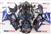 Motorcycle Fairings Kit - 2007-2008 Suzuki GSXR 1000 Black with Blue Fire Fairings | SZK12