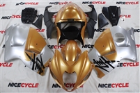 Motorcycle Fairings Kit - 1999-2007 Suzuki GSXR 1300 Hayabusa Copper/Silver Fairings | # SZK13