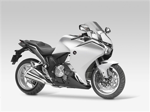 Glossy White Honda VFR 1200 Motorcycle Fairings