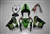 Motorcycle Fairings Kit - 2002-2003 Kawasaki ZX9R Green/Black Custom Fairings | ZX9232