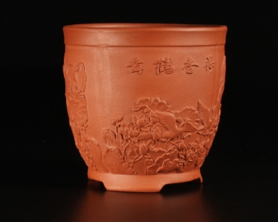 Yixing bonsai pots,Master-line unglazed shohin bonsai pots