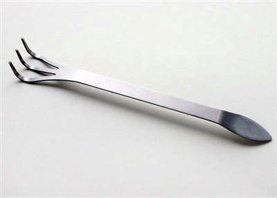 STAINLESS STEEL RAKE WITH SPATULA