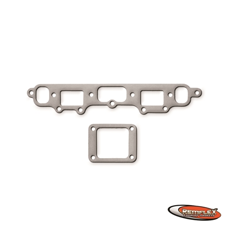 PN 12-003 -- Pontiac, L4, OHV,  2.5L / 151 ('77-'79) Except Cross Flow, Intake-to-Exhaust Gasket Included, 2 Piece Set