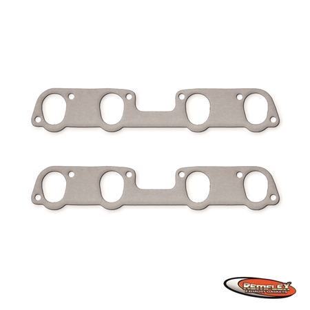 PN 12-008 -- V8 Ram Air V Tunnel Port, Header/Exhaust Manifold Gasket, 2/Set