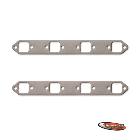 PN 14-001 -- Cadillac, V8, 425 ('77-'79), 472 ('68 - '74), 500 ('70-'76), 1-11/16"w x 1-11/16"h Square Port, Manifold or Headers, 2/Set