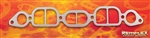 PN 24-001--MERCEDES L4,  Engine: 121.921 and 121.928 ('55-'63), Gasoline Engine: 121.940 ('65-'68), "Siamese Ports" with center bars (Center bars can be removed if required), Combination Intake/Exhaust Manifold Gasket, 1(ea)