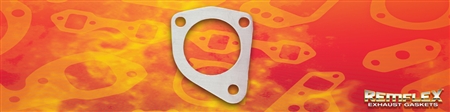 PN 52-004 -- Ford,  L4, DOHC, 2.0L ('02-'04), FOCUS "SVT", 2-5/8" Round Port 3-Bolt Exhaust Pipe Gasket, Bolt Center-to-Bolt Center Dim: (A) 3.0", (B) 3-3/16", (C) 4-1/16", 1(ea)