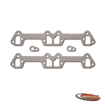 PN 6009 -- Mopar V8 - 318 ('75-'91), 340 ('68-'73), 360 ('71-'92), Includes 2 Air Tube Gaskets, 1-3/16" x 1-27/32" Sq End Ports, Header & Manifold Applications, 2/Set