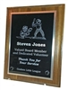 Laser Engraved solid wood plaque with piano finish