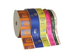 Custom Foil Stamped 3 inch flat ribbon