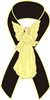 Angel Awareness Ribbon PIn - Black