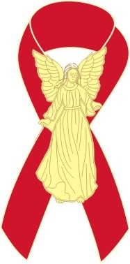 Angel Awareness Ribbon PIn - Red