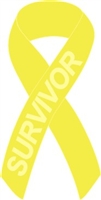 Bladder/Kidney Cancer Awareness Ribbon Pin - Yellow