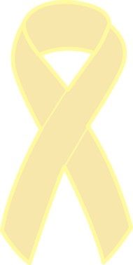 Childhood Cancer Awareness Ribbon Pin - Gold