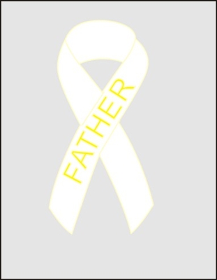 Lung Cancer Awareness Ribbon Pin - White