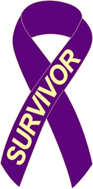 Pancreatic Cancer Awareness Ribbon Pin - Purple