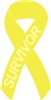 Sarcoma Cancer Awareness Ribbon Pin - Yellow