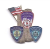 9 11 WTC Patch Pin w/ Flag
