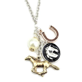 Horse Charms Wire Necklace - Package (3)
