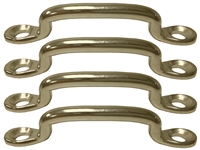 Hood Strap Footman Loops Brass