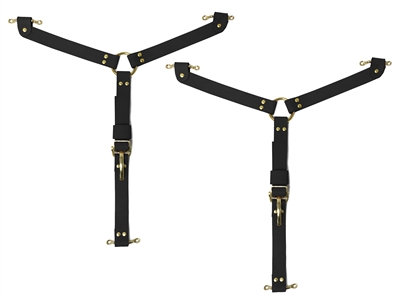 The Black Y Hood Strap Brass Kit