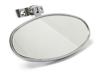 Hot Rod Interior Rear View Oval Mirror