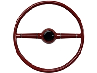 16" Red Forty Steering Wheel with Black Horn Cap
