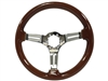 S6 , Sport , Mahogany , Wood , Steering Wheel , Chrome Center , Brown , Auto Pro USA , GM , MOPAR , FORD , Corvette , Mustang , Charger , Challenger , Camaro , El camino , Impala , bel air , nova , chevy II , oldsmobile , firebird , bronco , vw ,