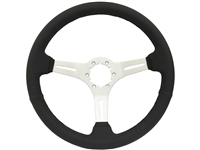 S6 , Sport , black , leather , Steering Wheel , brushed Center , Auto Pro USA , Volante , GM , MOPAR , FORD , Corvette , Mustang , Charger , Challenger , Camaro , El camino , Impala , bel air , nova , chevy II , oldsmobile , firebird , bronco , vw ,